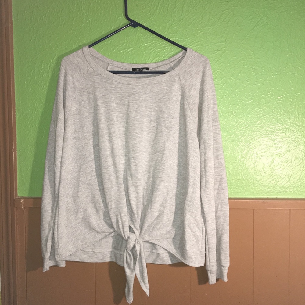 Gray sweater